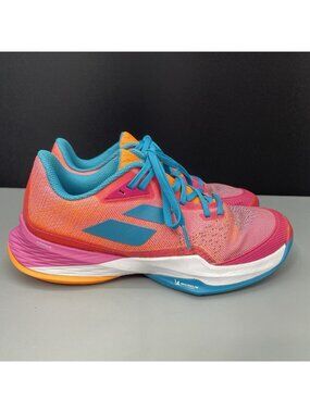 Babolat Jet Mach 3 All Court Tennis Shoes Sneakers Pickleball Pink Womens 8